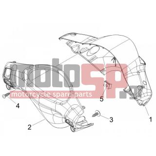 PIAGGIO - FLY 125 4T E3 2008 - Body Parts - COVER steering - 270793 - ΒΙΔΑ D3,8x16