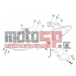 PIAGGIO - FLY 125 4T E3 2008 - Electrical - Lights back - Flash
