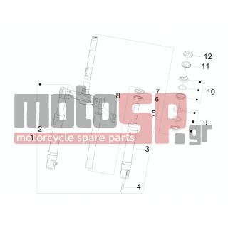 PIAGGIO - FLY 125 4T E3 2008 - Suspension - Fork / bottle steering - Complex glasses - 650430 - ΜΠΟΥΚΑΛΑ ΠΙΡΟΥΝΙΟΥ FLY MY08 WUXI TOP ΑΡ