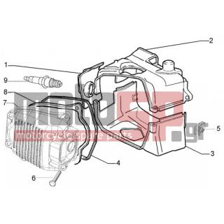 PIAGGIO - FLY 150 4T < 2005 - Engine/Transmission - COVER head - 844349 - ΚΑΠΑΚΙ ΒΑΛΒΙΔΩΝ LIBERTY-FLY