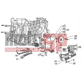 PIAGGIO - BEVERLY 200 < 2005 - Engine/Transmission - PUMP-OIL PAN - 828875 - Καπάκι