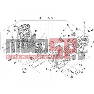 PIAGGIO - FLY 150 4T E3 2008 - Engine/Transmission - OIL PAN - CM1485135002 - ΚΑΡΤΕΡ FLY 150 4T CAT 2