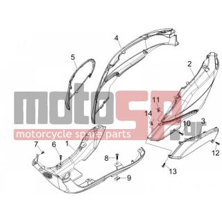 PIAGGIO - FLY 150 4T E3 2009 - Body Parts - Side skirts - Spoiler - 575249 - ΒΙΔΑ M6x22 ΜΕ ΑΠΟΣΤΑΤΗ
