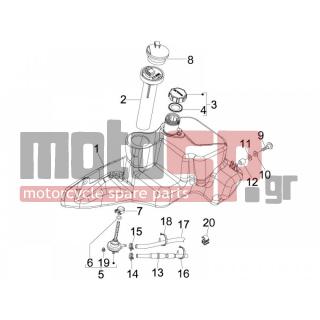 PIAGGIO - FLY 150 4T E3 2008 - Body Parts - tank - 623132000C - ΚΑΠΑΚΙ ΦΛΟΤΕΡ ΒΕΝΖ FLY MY08>-BOULEV