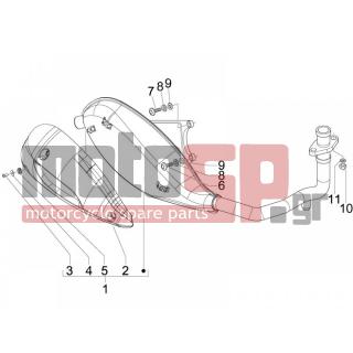PIAGGIO - FLY 150 4T E3 2010 - Exhaust - silencers - 827526 - ΡΟΔΕΛΑ