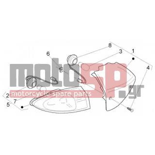PIAGGIO - FLY 50 2T < 2005 - Electrical - lights back - 638576 - ΦΛΑΣ ΠΙΣΩ ΔΕ FLY 50150 ΠΟΡΤΟΚ