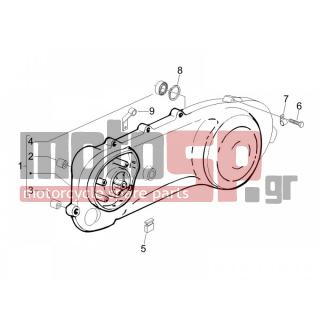 PIAGGIO - FLY 50 2T 2007 - Engine/Transmission - COVER sump - the sump Cooling - 259625 - ΛΑΣΤΙΧΟ ΣΤΑΝ ΚΟΝΤΡΑ SCOOTER