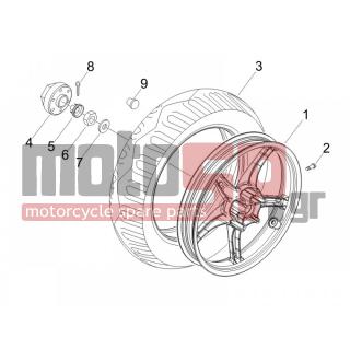PIAGGIO - FLY 50 2T 2006 - Frame - rear wheel - 197983 - ΚΑΠΑΚΙ ΤΡ ΜΠΡ ΔΙΑΚ VESPA COSA2-DΝΑ