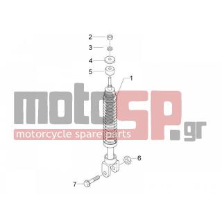 PIAGGIO - FLY 50 2T 2010 - Suspension - Place BACK - Shock absorber - 268158 - ΒΙΔΑ ΠΙΣΩ ΑΜΟΡΤΙΣΕΡ GP800