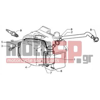 PIAGGIO - BEVERLY 125 RST < 2005 - Engine/Transmission - oil breather valve - 828421 - ΚΑΠΑΚΙ ΑΝΑΘ ΚΕΦ ΚΥΛΙΝΔ 125350 4Τ