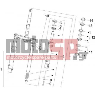 PIAGGIO - FLY 50 2T 2010 - Αναρτήσεις - Fork / bottle steering - Complex glasses