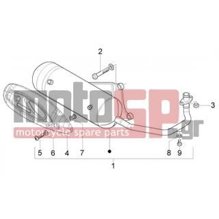 PIAGGIO - FLY 50 4T < 2005 - Exhaust - Exhaust - 483743 - Βίδα