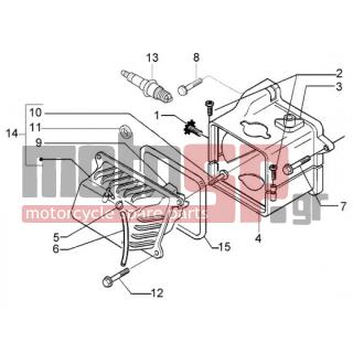 PIAGGIO - FLY 50 4T < 2005 - Engine/Transmission - COVER head - 259577 - ΒΙΔΑ