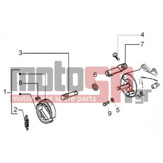 PIAGGIO - FLY 50 4T < 2005 - Frame - brake lever - 828863 - Βίδα ΤΕ με ροδέλα