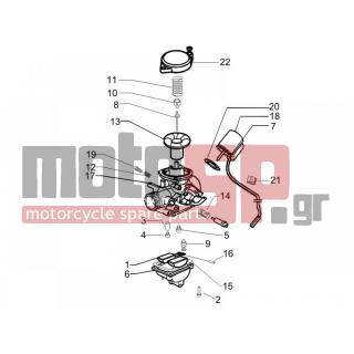 PIAGGIO - FLY 50 4T (ZAPC44200-) 2006 - Engine/Transmission - CARBURETOR accessories - 842521 - ΣΩΛΗΝΑΚΙ ΚΑΡΜΠ SCOOTER 50 4T