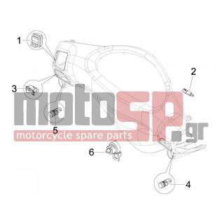 PIAGGIO - FLY 50 4T 2009 - Electrical - Switchgear - Switches - Buttons - Switches - 583575 - ΒΑΛΒΙΔΑ ΜΑΝ ΣΤΟΠ-ΜΙΖΑ SCOOTER (ΠΡΙΖΑ)