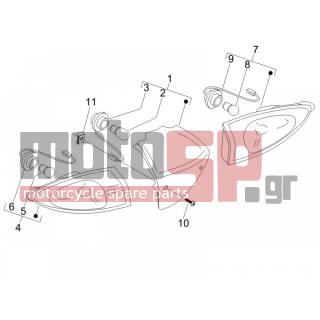 PIAGGIO - FLY 50 4T 2011 - Electrical - Lights back - Flash - 641163 - ΦΛΑΣ ΠΙΣΩ ΑΡ FLY 50150 MY΄08 ΛΕΥΚΟ