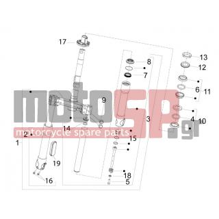 PIAGGIO - FLY 50 4T 4V 2013 - Suspension - Fork / bottle steering - Complex glasses - 664045 - ΑΝΑΚΛΑΣΤΗΡΑΣ ΠΙΡΟΥΝ SPORT CITY ONE50-125