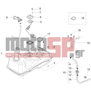 PIAGGIO - FLY 50 4T 4V 2013 - Body Parts - tank - 642887 - ΦΛΟΤΕΡ ΤΕΠ.ΒΕΝΖ FLY ΜΥ12΄