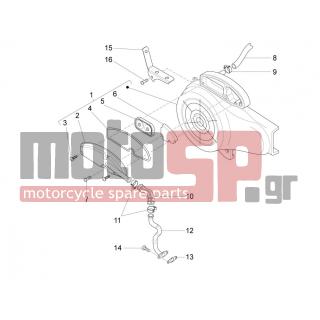 PIAGGIO - FLY 50 4T 4V 2013 - Engine/Transmission - Secondary air filter casing - 843525 - ΣΩΛΗΝΑΣ ΑΕΡΟΣ