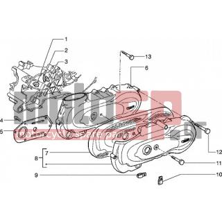 PIAGGIO - HEXAGON 125 < 2005 - Engine/Transmission - Cover pan on the clutch side - 414838 - ΒΙΔΑ M6x35