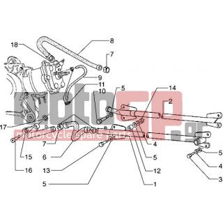 PIAGGIO - HEXAGON 125 < 2005 - Engine/Transmission - cooling pipes - 104296 - ΕΛΑΤΗΡΙΑΚΙ