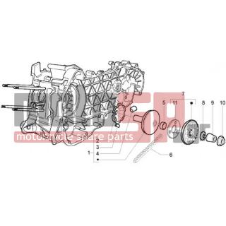 PIAGGIO - BEVERLY 125 RST < 2005 - Engine/Transmission - pulley drive - 827386 - ΠΛΑΚΑΚΙ ΑΣΦΑΛΕΙΑΣ ΕΤ4 150CC-BEVERLY 125
