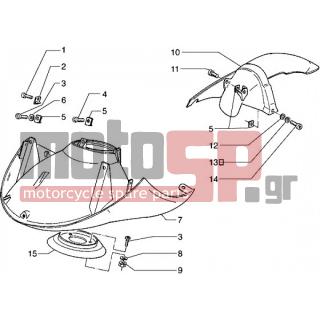 PIAGGIO - HEXAGON 125 < 2005 - Body Parts - Wing back and forth - 179575 - Ροδέλα