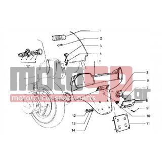PIAGGIO - HEXAGON GT < 2005 - Body Parts - Base plate and light Baggage - 20104 - Παξιμάδι M4