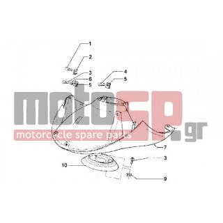 PIAGGIO - HEXAGON GT < 2005 - Εξωτερικά Μέρη - FRONT feather - 258249 - ΒΙΔΑ M4,2x19 (ΛΑΜΑΡΙΝΟΒΙΔΑ)