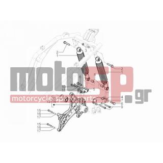 PIAGGIO - BEVERLY 125 RST 4T 4V IE E3 2011 - Suspension - Place BACK - Shock absorber - 709047 - ΡΟΔΕΛΛΑ