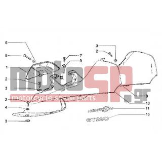 PIAGGIO - HEXAGON GT < 2005 - Body Parts - FAIRING SIDE UP - 576029 - ΠΛΑΚΑ