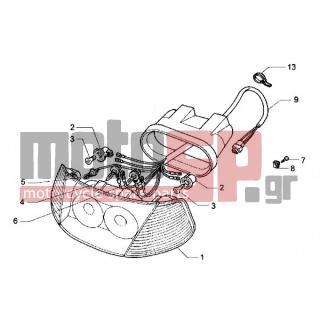 PIAGGIO - HEXAGON GT < 2005 - Electrical - Projector - 181746 - Λαμπτήρας 12V-10W