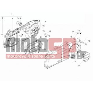 PIAGGIO - BEVERLY 125 RST 4T 4V IE E3 2011 - Engine/Transmission - COVER sump - the sump Cooling - CM155109 - ΚΑΠΑΚΙ ΚΙΝΗΤΗΡΑ 