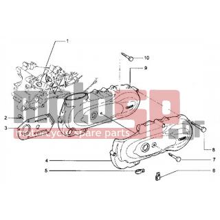 PIAGGIO - HEXAGON LX < 2005 - Engine/Transmission - Cover pan on the clutch side - 414838 - ΒΙΔΑ M6x35