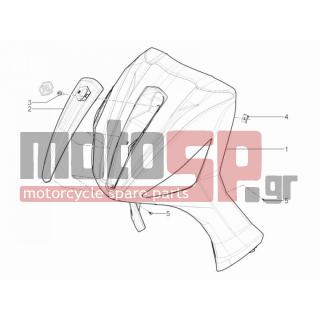 PIAGGIO - BEVERLY 125 RST 4T 4V IE E3 2015 - Body Parts - mask front - 65633800BU - ΠΟΔΙΑ ΜΠΡ BEVERLY 300 MY14 ΛΕΥΚΗ 595