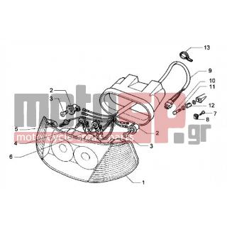PIAGGIO - HEXAGON LX < 2005 - Electrical - Projector - 292022 - ΛΑΜΠΑ 12V-5W BA15S