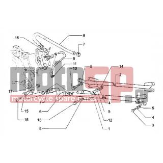 PIAGGIO - HEXAGON LX < 2005 - Engine/Transmission - cooling pipes - 561201 - Σωλήνας