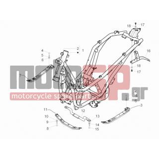 PIAGGIO - BEVERLY 125 RST 4T 4V IE E3 2013 - Frame - Frame / chassis - 6574965 - ΤΡΑΒΕΡΣΑ BEVERLY 300 MY10-350 ΜΥ11 ΔΕΞ