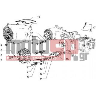 PIAGGIO - LIBERTY 125 < 2005 - Engine/Transmission - COOLING COVER - OIL COOLER - 15585 - ΒΙΔΑ