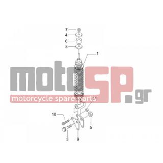 PIAGGIO - LIBERTY 125 4T 2007 - Suspension - Place BACK - Shock absorber - 268158 - ΒΙΔΑ ΠΙΣΩ ΑΜΟΡΤΙΣΕΡ GP800