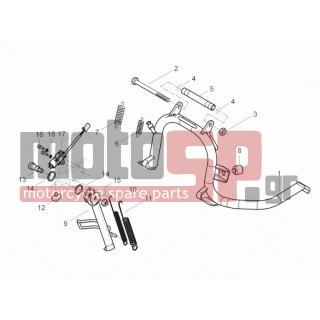 PIAGGIO - BEVERLY 125 RST 4T 4V IE E3 2010 - Frame - Stands - 582851 - ΕΛΑΤΗΡΙΟ ΣΤΑΝ SCOOTER 125300 ΕΞΩΤ