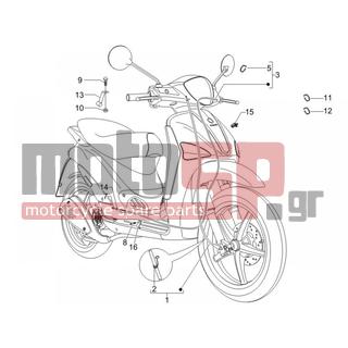 PIAGGIO - LIBERTY 125 4T 2007 - Frame - cables - 709674 - ΒΙΔΑ M6X20