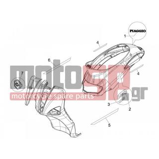 PIAGGIO - LIBERTY 125 4T 2007 - Body Parts - Signs and stickers - 295486 - ΣΗΜΑ ΠΟΔΙΑΣ 