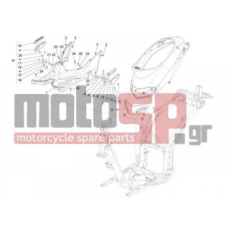 PIAGGIO - LIBERTY 125 4T 2V E3 2009 - Body Parts - Central fairing - Sill - 564878 - ΠΑΞΙΜΑΔΙ ΒΙΔΑΣ ΜΠΡΑΤΣΟΥ ΚΙΝΗΤΗΡΑ GP800