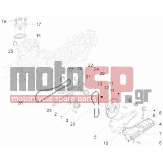 PIAGGIO - LIBERTY 125 4T 2V IE PTT (I) 2012 - Engine/Transmission - OIL PUMP - 434541 - ΒΙΔΑ M6X16 SCOOTER CL10,9