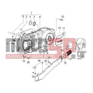 PIAGGIO - LIBERTY 125 4T 2V IE PTT (I) 2012 - Engine/Transmission - COVER sump - the sump Cooling - CM023801 - ΣΩΛΗΝΑΣ ΑΕΡΑΓΩΓΟΥ ΙΜΑΝΤΑ LIBERTY 125/200