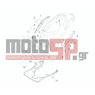 PIAGGIO - LIBERTY 125 4T DELIVERY E3-NEXIVE 2015 2008 - Εξωτερικά Μέρη - Side skirts - Spoiler - 259349 - ΒΙΔΑ 4,2X13