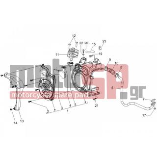 PIAGGIO - LIBERTY 125 4T E3  2006 - Engine/Transmission - Secondary air filter casing - 486972 - ΒΙΔΑ ΚΑΜΠΑΝΑ ΑΠΟΣΥΜΠ SCOOTER 125 M5X25