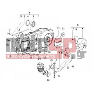 PIAGGIO - LIBERTY 125 4T SPORT E3 2008 - Engine/Transmission - COVER sump - the sump Cooling - 873682 - ΚΑΠΑΚΙ ΚΙΝΗΤΗΡΑ 